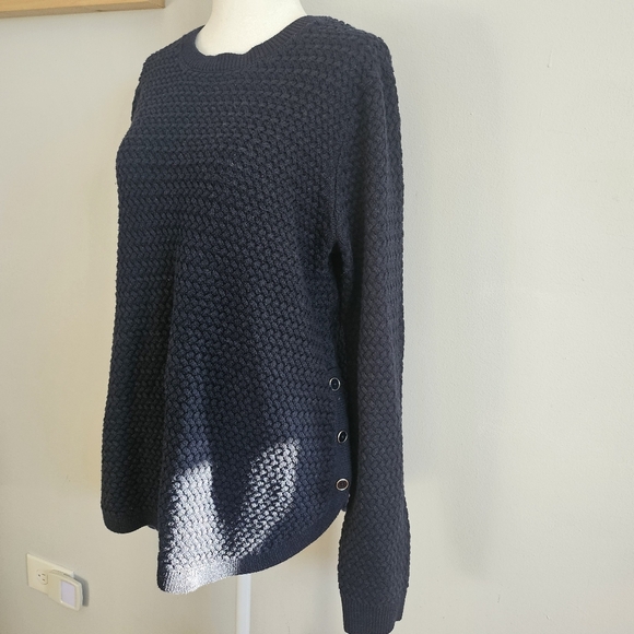 Artisan NY Cozy Knit Womens Sweater in Navy size XL - Picture 3 of 9